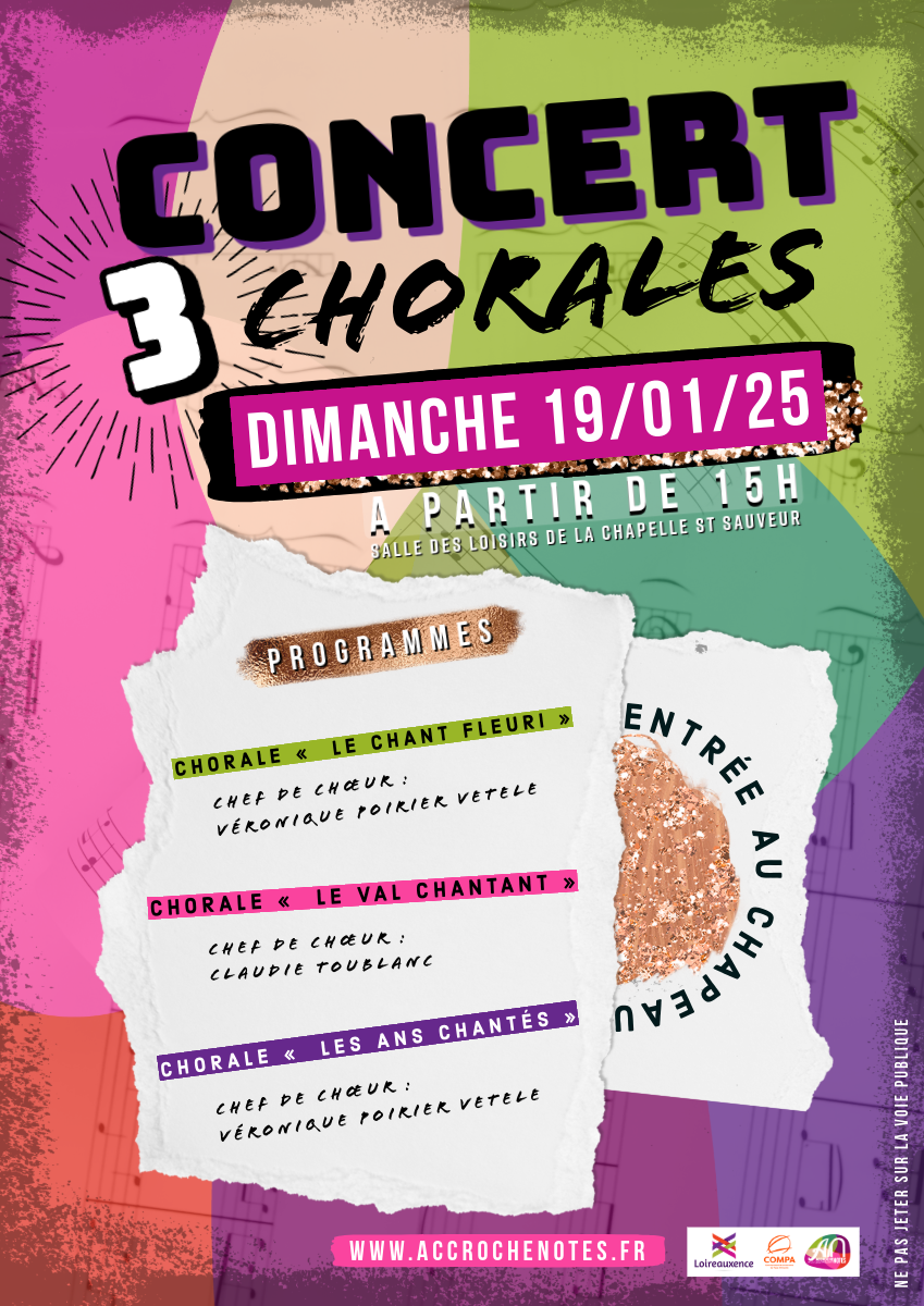 Concert de Chorales le 19/12/25 à 15h